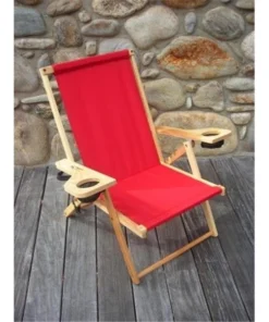 Blue Ridge Chair Works NFCH06WR Outer Banks Chair - Red
