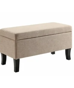 Convenience Concepts 161322FT 16 x 18 x 32 in. Winslow Storage Ottoman; Tan Fabric