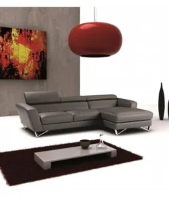 J&M Furniture JandM Furniture 1769112-RHFC-GR Sparta Mini - Right Hand Facing Chaise - Grey