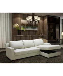 J&M Furniture 18243-RHFC Lauren Sectional Sleeper in Right Hand Facing Chaise