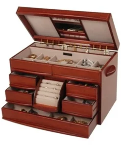 Mele & Co. Empress Mele & Co 00876F09 Jewelry Box in Walnut