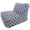 Majestic Home Goods Majestic Home Navy Blue Links Bean Bag Chair Lounger