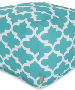 Majestic Home Goods Majestic Home Teal Trellis Small Cube