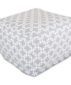Majestic Home Goods Majestic Home Gray Links Large Ottoman