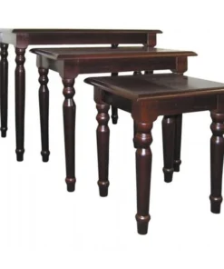 Ore International JW-116A Cherry Nesting Tables