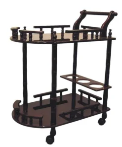 Ore International JW-104 Cherry 2-Tier Wine Table