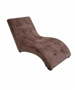 ORE International HB4252B Modern Brown Chaise