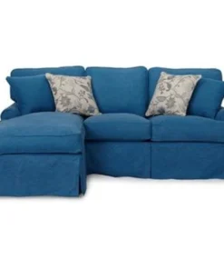 Sunset Trading Horizon Sleeper Sofa and Chaise - Slip Cover Set Only - Indigo Blue