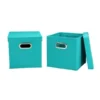 Household Essentials 36-1 2 Pack Storage Cubes - Aqua