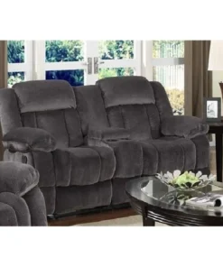 Sunset Trading Madison Reclining Loveseat with Console