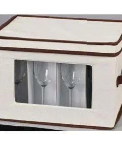 Home Essentials 544 Stemware Storage Flute Chest
