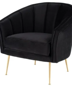 Nuevo Black Sofa, Fabric