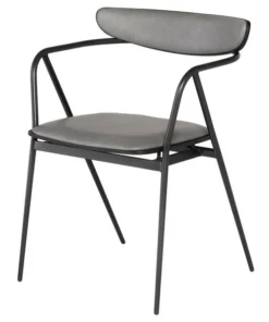 Nuevo Dove Leather / Ebonized Oak