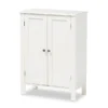 Baxton Studio Thelma White Finished 2-door Wood Multipurpose Storage Cabinet