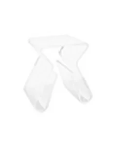 Baxton Studio Acrylic End Table With Magazine Rack