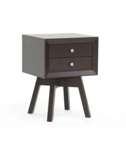 Baxton Studio Warwick Brown Modern Accent Table And Nightstand
