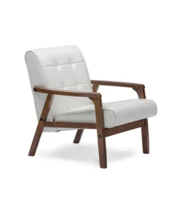Baxton Studio Mid-Century Masterpieces Club Chair - White