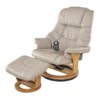 Relaxzen Heated Mssge Recliner w/Ottoman, 8 Motor, 35" x 40.6"