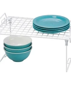 Honey-Can-Do Organizer Rack, 15-3/4inLx10inW, White