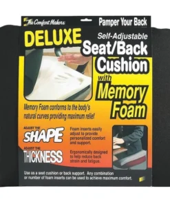 The Comfortmakers Massage Seat Cushion, Polyurethane Black