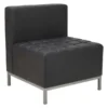 Alera Sofa, 26-3/8" x 30-1/2", Upholstery Color: Black, Series: QUB