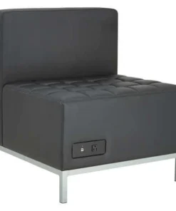 Alera Sofa, 26-3/8" x 30-1/2", Upholstery Color: Black