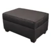Duobed 24" x 36" Storage Ottoman, Flint Grey