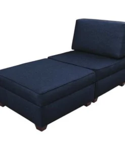 Duobed 30" x 60" Chaise with Storage, Ocean Blue