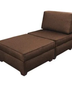 Duobed 36" x 72"Chaise Sleeper with Storage, Brown