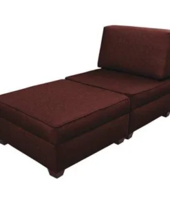 Duobed 36" x 72"Chaise Sleeper with Storage, Brick Red