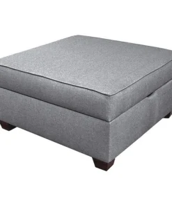 Duobed Storage Ottoman, 30", Grey Performance Fabric