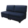 Duobed 60" x 30" Sofa with Storage, Ocean Blue