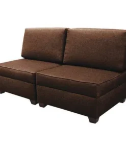 Duobed 60" x 30" Sofa with Storage, Brown