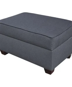 Duobed Storage Ottoman 24"x36", Blue Performance Fabric