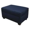 Duobed 24" x 36" Storage Ottoman, Ocean Blue