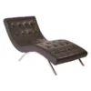 Ave 6 Chaise Lounge, 32" x 30", Upholstery Color: Espresso