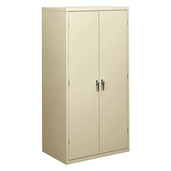 Hon Assembled Storage Cabinet, 36w x 24-1/4d x 71-3/4h, Putty