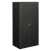 Hon Assembled Storage Cabinet, 36w x 24-1/4d x 71-3/4h, Charcoal