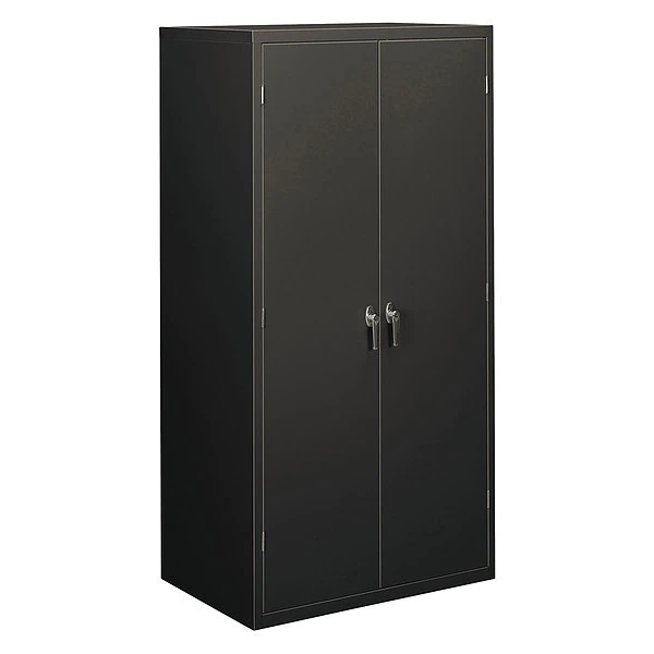 Hon Assembled Storage Cabinet, 36w x 24-1/4d x 71-3/4h, Charcoal