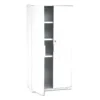 Iceberg OfficeWorks Resin Storage Cabinet, 33w x 18d x 66h, Platinum
