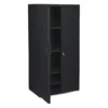 Iceberg OfficeWorks Resin Storage Cabinet, 36w x 22d x 72h, Black