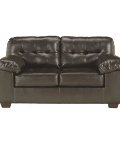 Flash Furniture Loveseat, 39" x 38", Upholstery Color: Chocolate