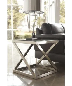 Flash Furniture Square 22" W, 22" L, 22" H, Glass Top, Clear