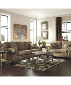 Flash Furniture Earth Leather Living Set, 39" x 38"