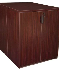 Regency Storage Cabinet, 42"H x 36"W x 46"D, Laminate Board Mahogany