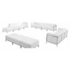 Flash Furniture 12 pcs. Living Room Set, Upholstery Color: White