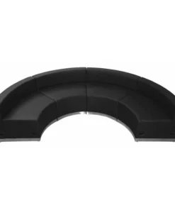 Flash Furniture 4 pcs. Living Room Set, 25-1/4" to 52-1/2" x 27", Upholstery Color: Black, Frame Material: Metal