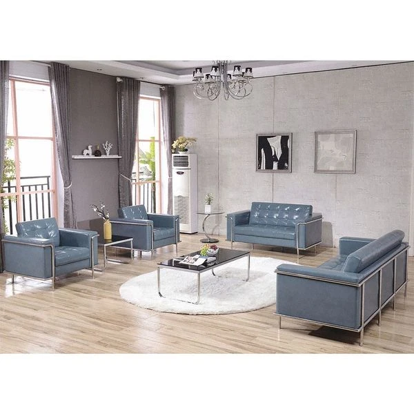 Flash Furniture Living Room Set, 33" x 32-1/2", Upholstery Color: Gray